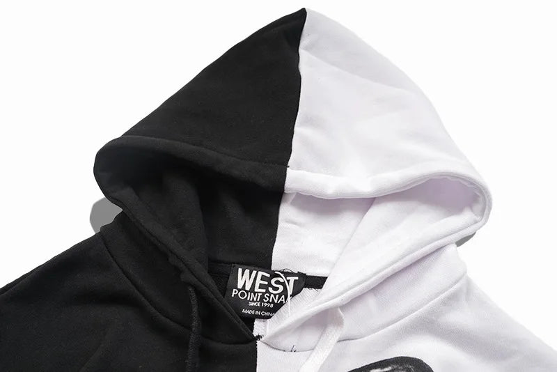 New  Baolideng High Men Shark teeth Yin yang Hoodies Hoody hooded Sweatshirts velvet Cotton Drake Thicken Fleece #E22 Street King Limited