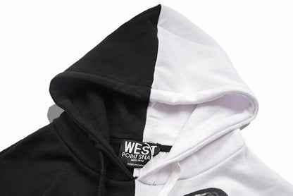 New  Baolideng High Men Shark teeth Yin yang Hoodies Hoody hooded Sweatshirts velvet Cotton Drake Thicken Fleece #E22 Street King Limited