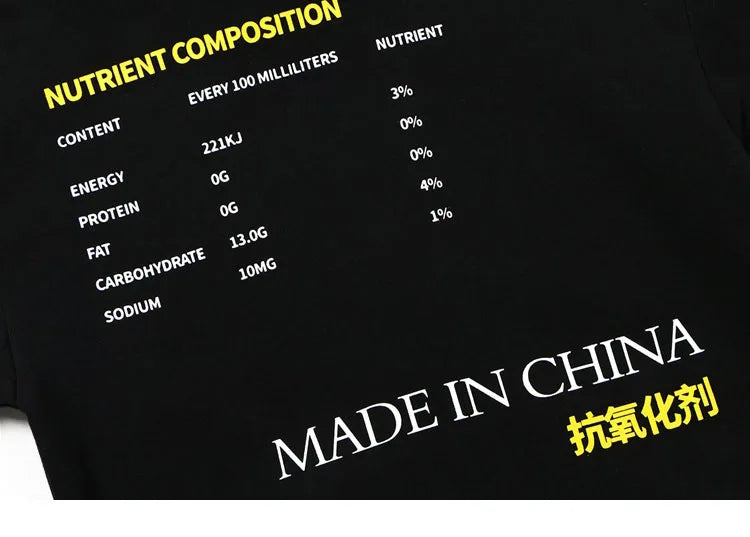Men Hooded Pullover Streetwear Lemon Tea Print Deisgn Hoodie Sweatshirt Hip Hop Winter Fleece Hoodie Cotton Chinese Autumn 2023 Street King Limited
