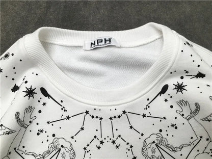 New 2018 Men Scorpio constellation pattern Hoodies Hoody hooded Sweatshirts velvet Cotton Drake Thick Fleece Street Hip hop #H29 Street King Limited