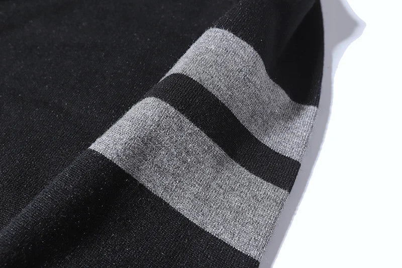 New 2021 Men Luxury Winter gentleman Embroidered stars stripes Knit Casual Sweaters pullover Asian Plug Size High Drake #H73 Street King Limited