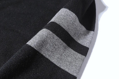 New 2021 Men Luxury Winter gentleman Embroidered stars stripes Knit Casual Sweaters pullover Asian Plug Size High Drake #H73 Street King Limited