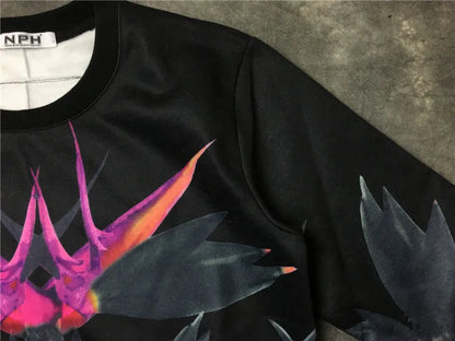 New  Baolideng Men Abstract flowers gentleman Hoodies Hoody hooded Sweatshirts velvet Cotton Drake Thicken Fleece #E1 Street King Limited
