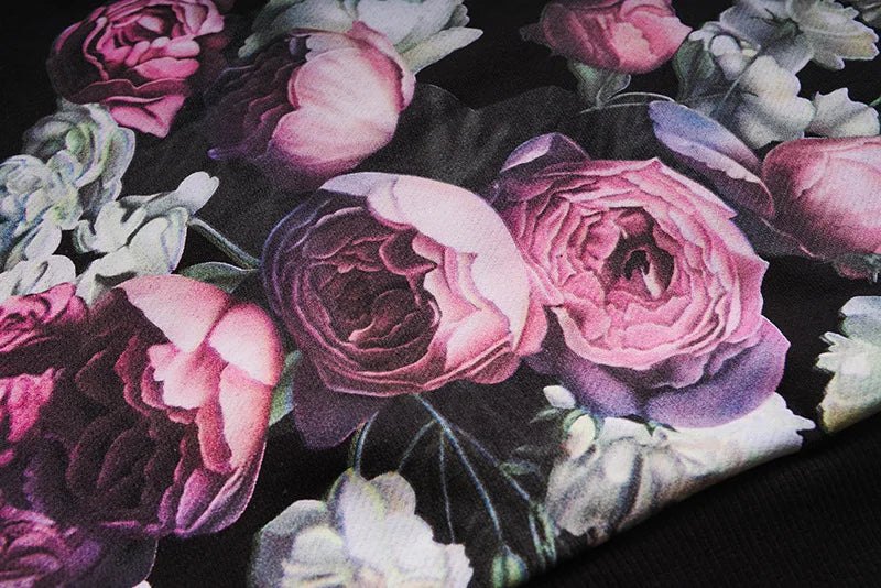New  Baolideng High Men 17 romantic Roses Kenye Hoodies Hoody hooded Sweatshirts velvet Cotton Drake Thicken Fleece #d92 Street King Limited