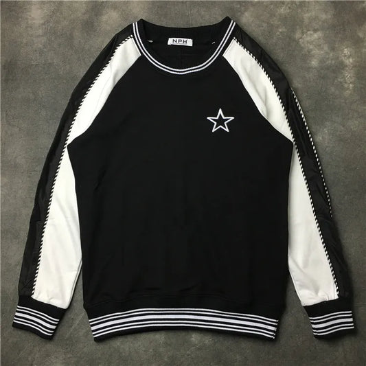 New  High High Men Striped Embroidered Stars Hoodies Hoody hooded Sweatshirts velvet Cotton Drake Thicken Fleece #d33 Street King Limited