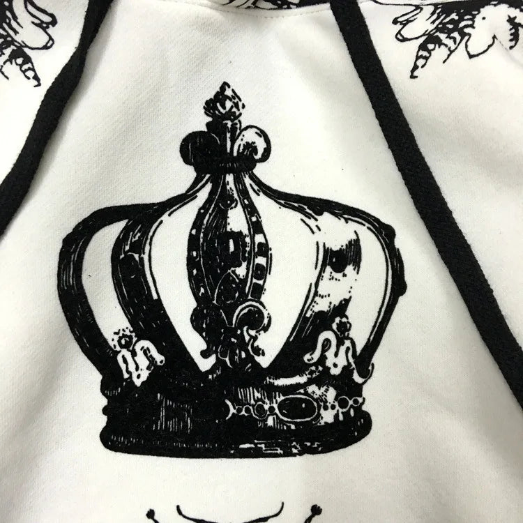 New  High Crown bee flocking Classic Unisex Hoodies Hoody hooded Sweatshirts velvet Cotton Drake Thicken Fleece #D13 Street King Limited