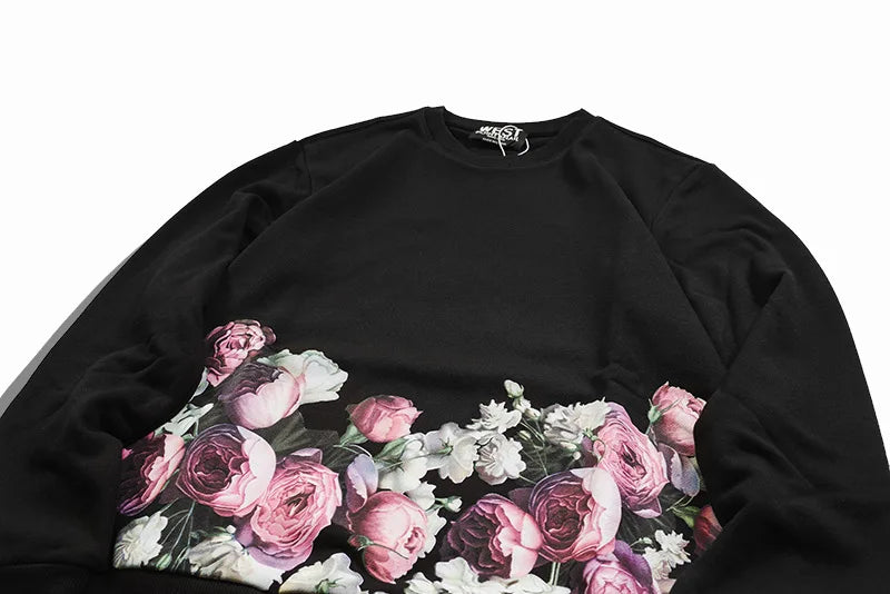New  Baolideng High Men 17 romantic Roses Kenye Hoodies Hoody hooded Sweatshirts velvet Cotton Drake Thicken Fleece #d92 Street King Limited
