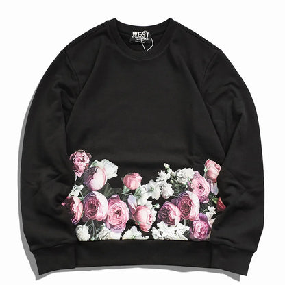 New  Baolideng High Men 17 romantic Roses Kenye Hoodies Hoody hooded Sweatshirts velvet Cotton Drake Thicken Fleece #d92 Street King Limited