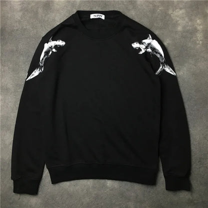 New  High High Men 7 4 Sharks kenye Hoodies Hoody hooded Sweatshirts velvet Cotton Drake Thicken Fleece #d32 Street King Limited
