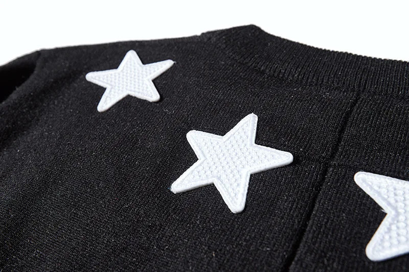 New 2022 Man Luxury Winter gentleman Embroidered stars Knit Casual Sweaters pullover Asian Plug Size High quality Drake #H72 Street King Limited