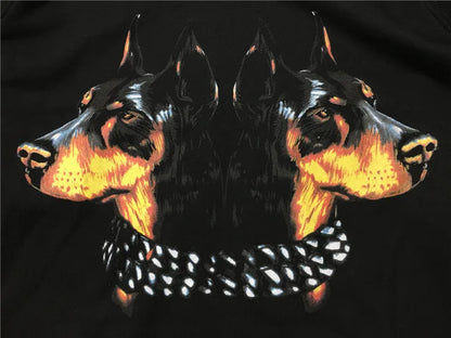 New  High High Men Double dog head Hound Hoodies Hoody hooded Sweatshirts velvet Cotton Drake Thicken Fleece #d54 Street King Limited