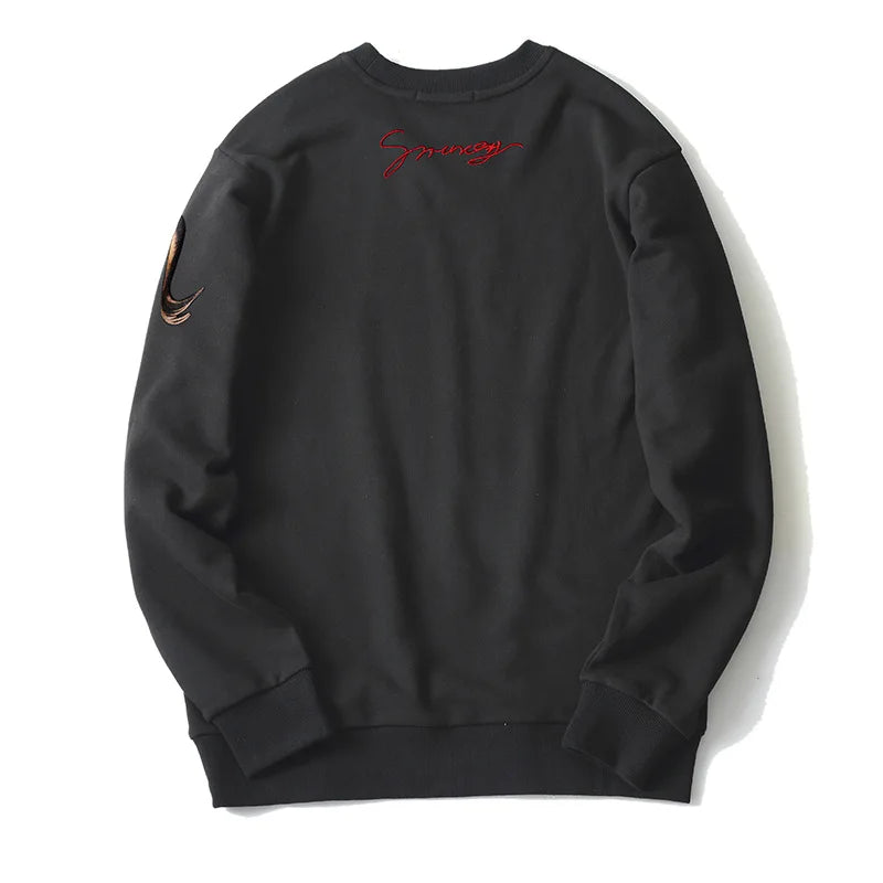 New 2019 Men 3D lions gentleman Hoodies Hoody hooded Sweatshirts velvet Cotton Drake Thicken Fleece #J53 Street King Limited