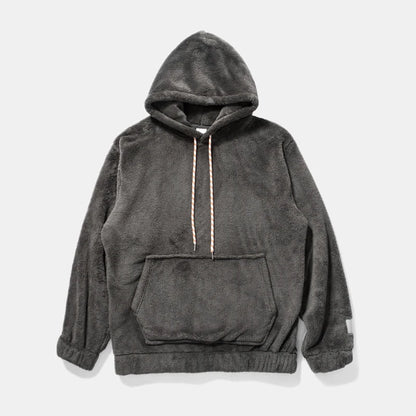Warm Hoodies Men's 2018 Autumn Winter Hairy Sweatshirts Hip Hop Casual Drawstring Pullover Fashion Skateboard Solid Hooded Tops Street King Limited