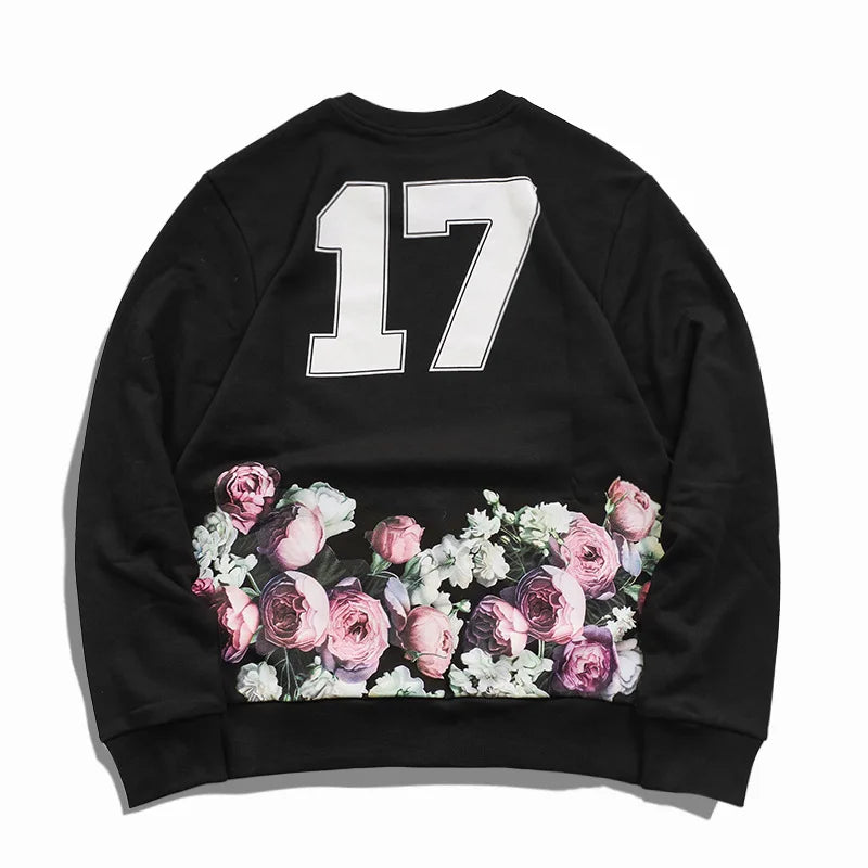 New  Baolideng High Men 17 romantic Roses Kenye Hoodies Hoody hooded Sweatshirts velvet Cotton Drake Thicken Fleece #d92 Street King Limited
