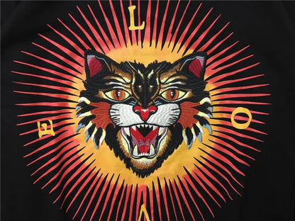 New  Baolideng Men tiger embroidery Morden gentleman Hoodies Hoody hooded Sweatshirts velvet Cotton Drake Thicken Fleece #E7 Street King Limited