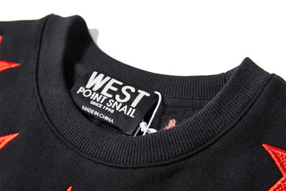 New 2018 Men Embroidered stars stripes Hoodies Hoody hooded Sweatshirts velvet Cotton Drake Thick Fleece Street Hip hop #H71 Street King Limited