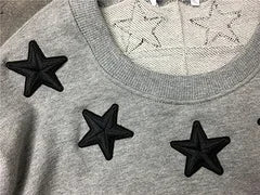 New  High Men Embroidery Star Stripes gentleman Hoodies Hoody hooded Sweatshirts velvet Cotton Drake Thicken Fleece #d68 Street King Limited