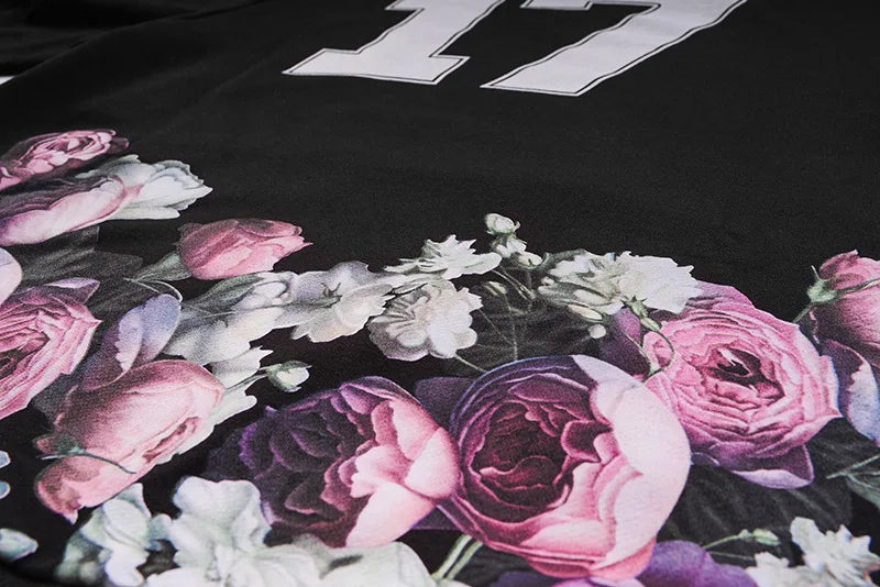 New  Baolideng High Men 17 romantic Roses Kenye Hoodies Hoody hooded Sweatshirts velvet Cotton Drake Thicken Fleece #d92 Street King Limited