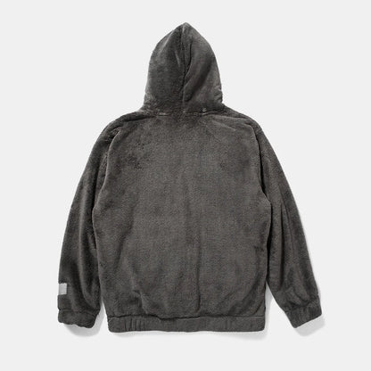 Warm Hoodies Men's 2018 Autumn Winter Hairy Sweatshirts Hip Hop Casual Drawstring Pullover Fashion Skateboard Solid Hooded Tops Street King Limited