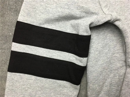 New  High Men Embroidery Star Stripes gentleman Hoodies Hoody hooded Sweatshirts velvet Cotton Drake Thicken Fleece #d68 Street King Limited