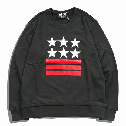 New  Baolideng High Men chest striped Stars Kenye Hoodies Hoody hooded Sweatshirts velvet Cotton Drake Thicken Fleece #d90 Street King Limited