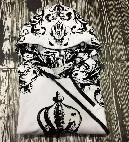 New  High Crown bee flocking Classic Unisex Hoodies Hoody hooded Sweatshirts velvet Cotton Drake Thicken Fleece #D13 Street King Limited