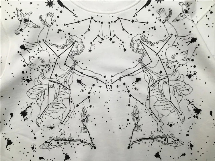 New 2018 Men Scorpio constellation pattern Hoodies Hoody hooded Sweatshirts velvet Cotton Drake Thick Fleece Street Hip hop #H29 Street King Limited