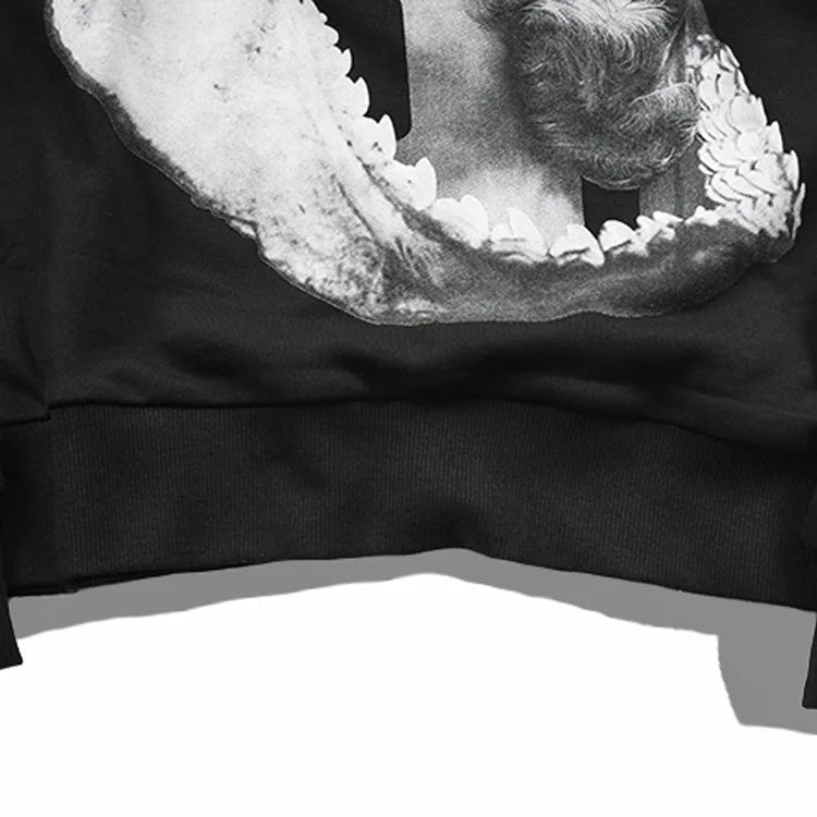 New  High Men Shark teeth beauty star gentleman Hoodies Hoody hooded Sweatshirts velvet Cotton Drake Thicken Fleece #d72 Street King Limited