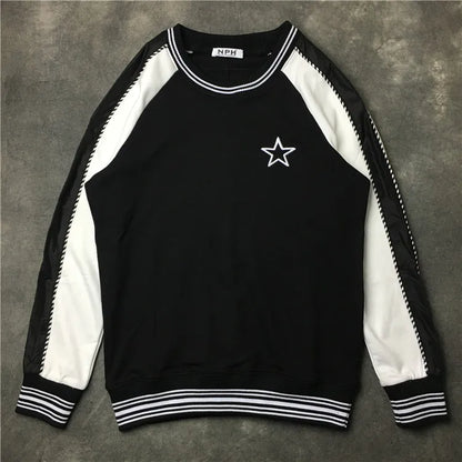 New  High High Men Striped Embroidered Stars Hoodies Hoody hooded Sweatshirts velvet Cotton Drake Thicken Fleece #d33 Street King Limited