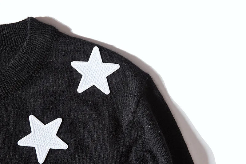 New 2022 Man Luxury Winter gentleman Embroidered stars Knit Casual Sweaters pullover Asian Plug Size High quality Drake #H72 Street King Limited