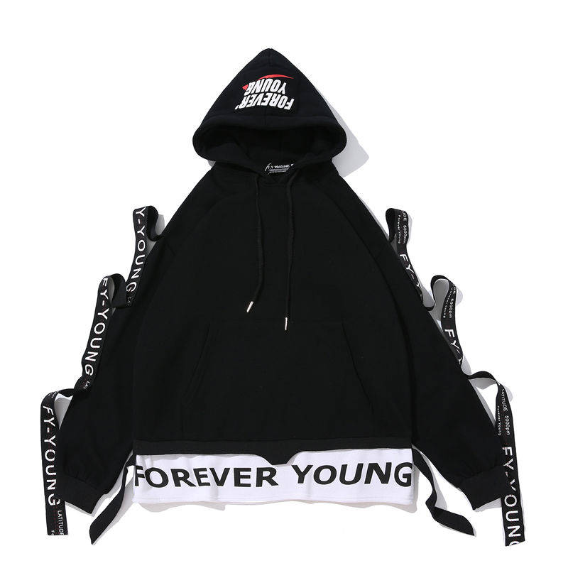 Cool Men Punk Hoodie Streetwear Hood Sweatshirt Hoody Men Black Red Long Sleeves Hip Hop Autumn Winter Mens Women Sweatshirt Daulet Apparel