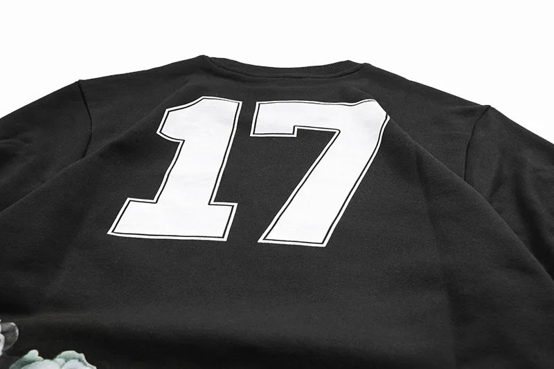 New  Baolideng High Men 17 romantic Roses Kenye Hoodies Hoody hooded Sweatshirts velvet Cotton Drake Thicken Fleece #d92 Street King Limited