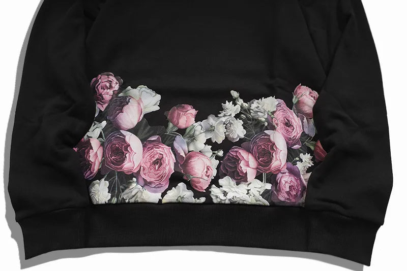 New  Baolideng High Men 17 romantic Roses Kenye Hoodies Hoody hooded Sweatshirts velvet Cotton Drake Thicken Fleece #d92 Street King Limited