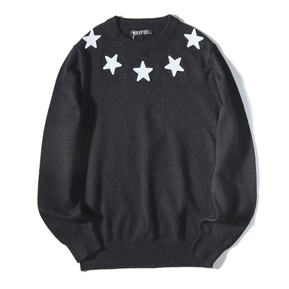 New 2022 Man Luxury Winter gentleman Embroidered stars Knit Casual Sweaters pullover Asian Plug Size High quality Drake #H72 Street King Limited