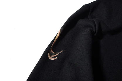 New 2019 Men 3D lions gentleman Hoodies Hoody hooded Sweatshirts velvet Cotton Drake Thicken Fleece #J53 Street King Limited