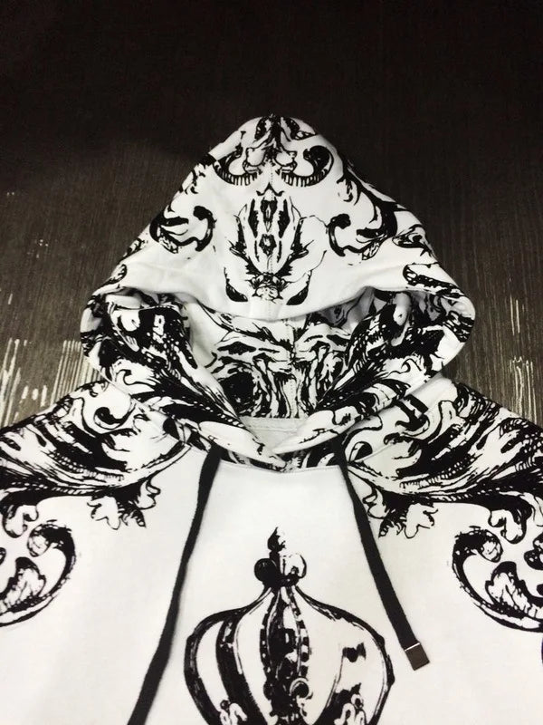 New  High Crown bee flocking Classic Unisex Hoodies Hoody hooded Sweatshirts velvet Cotton Drake Thicken Fleece #D13 Street King Limited