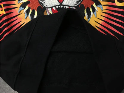 New  Baolideng Men tiger embroidery Morden gentleman Hoodies Hoody hooded Sweatshirts velvet Cotton Drake Thicken Fleece #E7 Street King Limited
