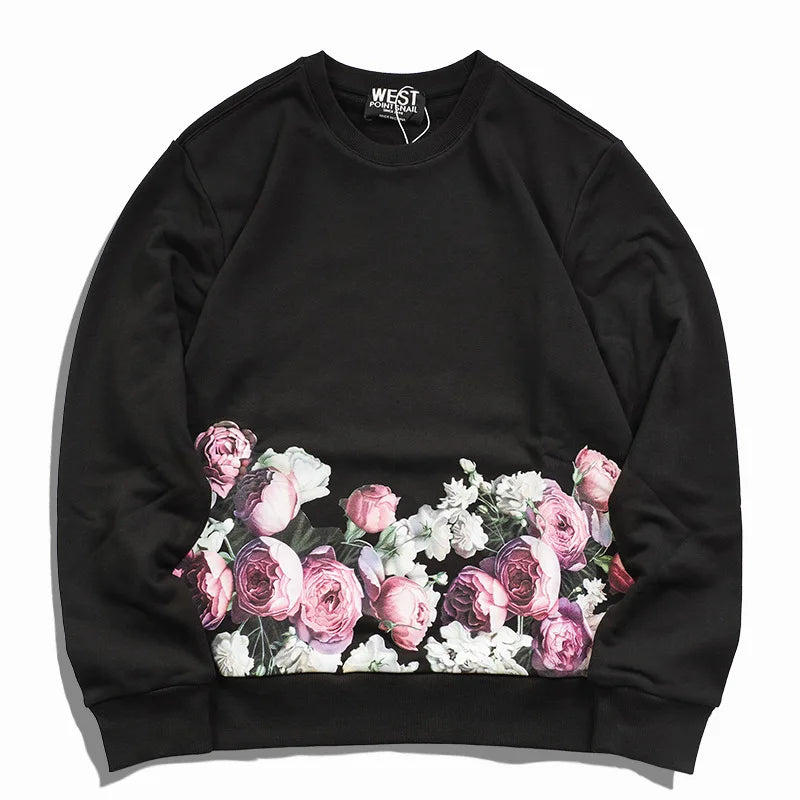 New  Baolideng High Men 17 romantic Roses Kenye Hoodies Hoody hooded Sweatshirts velvet Cotton Drake Thicken Fleece #d92 Street King Limited