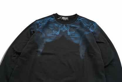 New  Baoliden High Men Double Blue portrait Kenye Hoodies Hoody hooded Sweatshirts velvet Cotton Drake Thicken Fleece #d89 Street King Limited