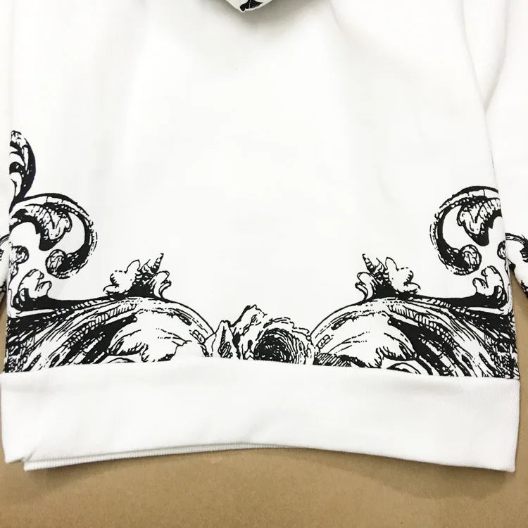 New  High Crown bee flocking Classic Unisex Hoodies Hoody hooded Sweatshirts velvet Cotton Drake Thicken Fleece #D13 Street King Limited