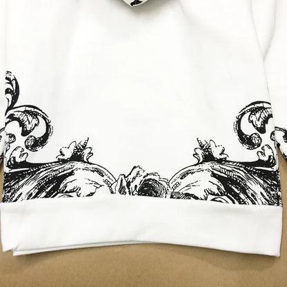 New  High Crown bee flocking Classic Unisex Hoodies Hoody hooded Sweatshirts velvet Cotton Drake Thicken Fleece #D13 Street King Limited