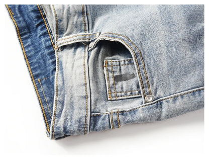 graffiti printed ripped destroied denim jean mens distressed biker jeans with sequins 2018 fashion high street slim pants jogger unique joggers style 2342