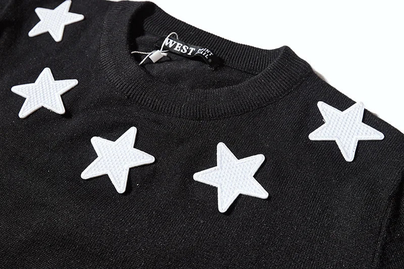 New 2022 Man Luxury Winter gentleman Embroidered stars Knit Casual Sweaters pullover Asian Plug Size High quality Drake #H72 Street King Limited