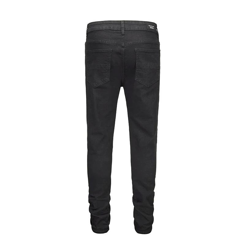 graffiti printed ripped destroied denim jean mens distressed biker jeans with sequins 2018 fashion high street slim pants jogger unique joggers style 2338