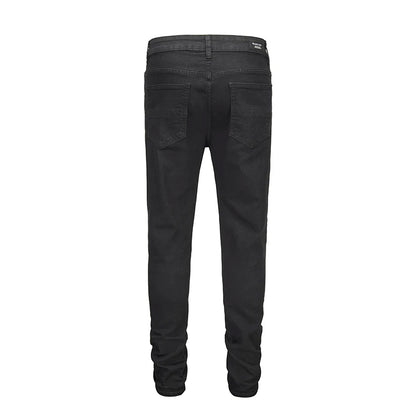 graffiti printed ripped destroied denim jean mens distressed biker jeans with sequins 2018 fashion high street slim pants jogger unique joggers style 2338