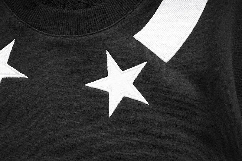 New  Baolideng Men collar Embroidered Star stripe Hoodies Hoody hooded Sweatshirts velvet Cotton Drake Thicken Fleece #E23 Street King Limited