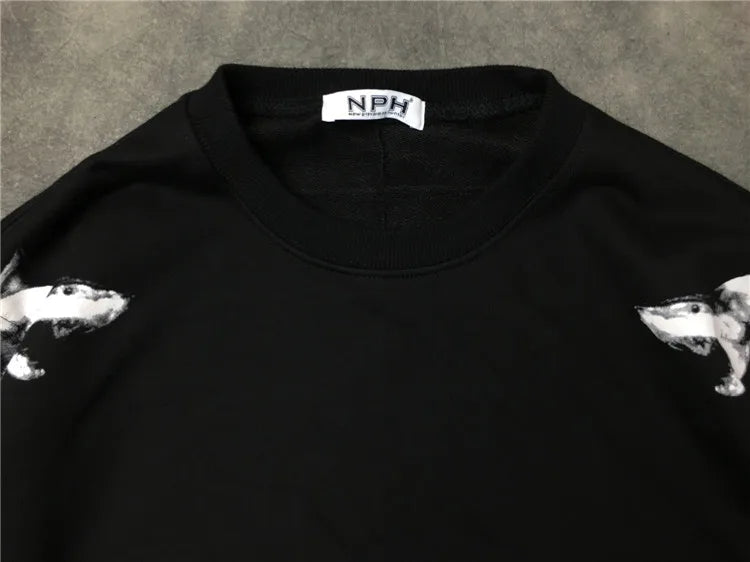 New  High High Men 7 4 Sharks kenye Hoodies Hoody hooded Sweatshirts velvet Cotton Drake Thicken Fleece #d32 Street King Limited