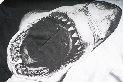 New  Baolideng High Men Shark teeth Yin yang Hoodies Hoody hooded Sweatshirts velvet Cotton Drake Thicken Fleece #E22 Street King Limited