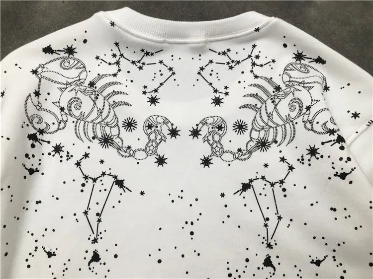 New 2018 Men Scorpio constellation pattern Hoodies Hoody hooded Sweatshirts velvet Cotton Drake Thick Fleece Street Hip hop #H29 Street King Limited