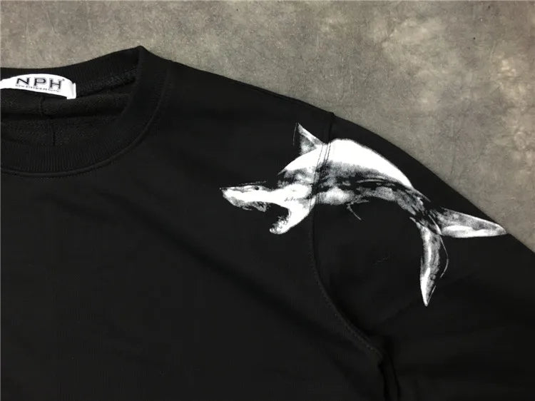 New  High High Men 7 4 Sharks kenye Hoodies Hoody hooded Sweatshirts velvet Cotton Drake Thicken Fleece #d32 Street King Limited